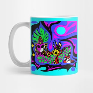 the infinity chac mool in mayan tropical sports wallpaper in sneakers style Mug